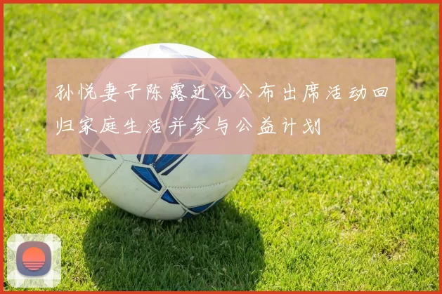 孙悦妻子陈露近况公布出席活动回归家庭生活并参与公益计划