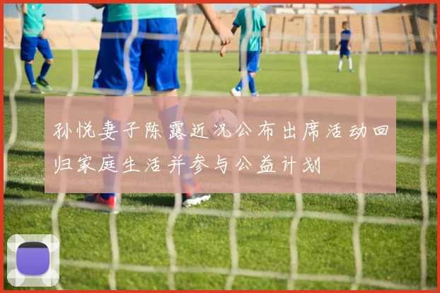 孙悦妻子陈露近况公布出席活动回归家庭生活并参与公益计划